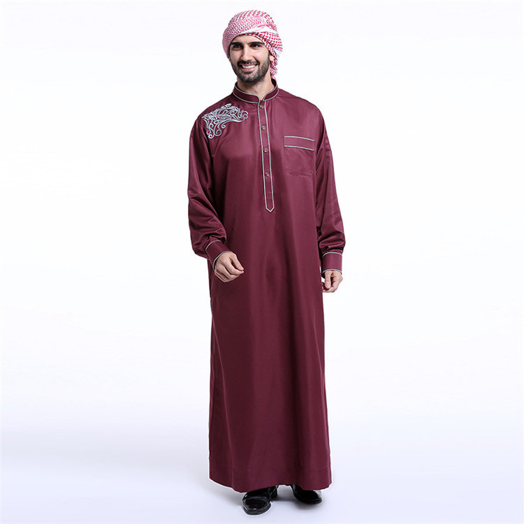 Latest Online Abaya Designs 2018 Wholesale Dubai Men Thobe Clothing