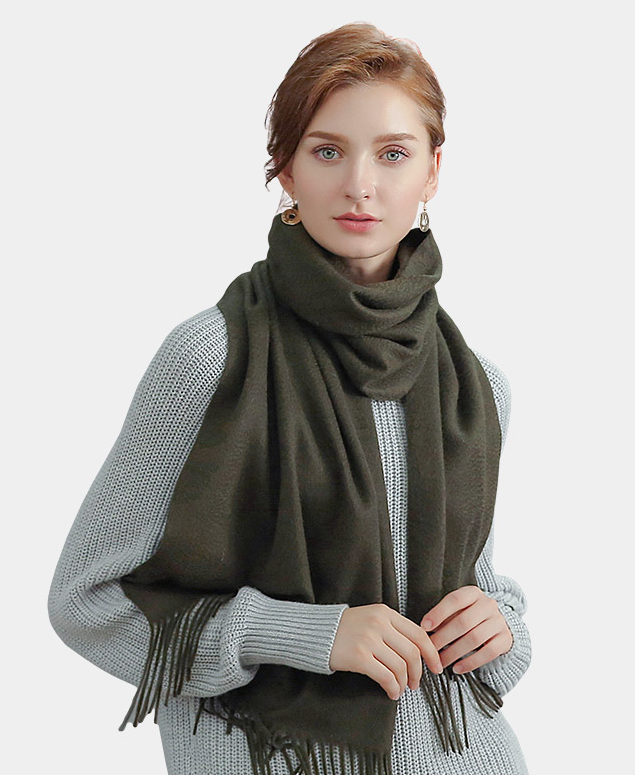 Hot Sell Womens Soft Cashmere feeling Long Scarf Pashmina feeling Shawls Wraps Winter Pure Color Scarf