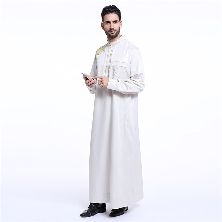 Latest Online Abaya Designs 2018 Wholesale Dubai Men Thobe Clothing