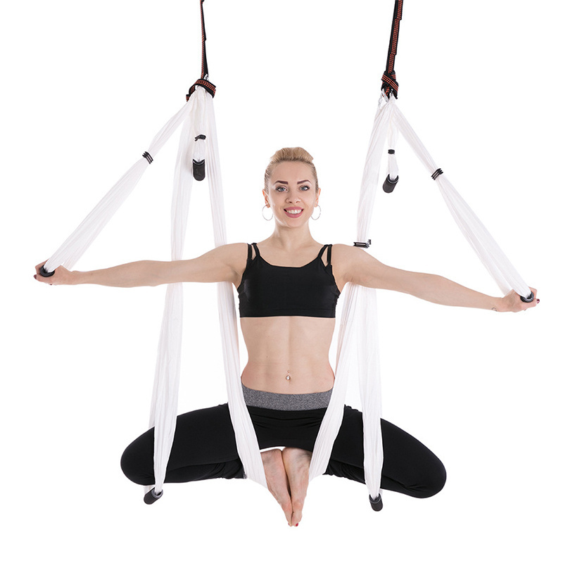 High Quality Home 5m Gradient Color Aerial Yoga Hammock Set Anti-gravity Aerial Yoga Swing Set