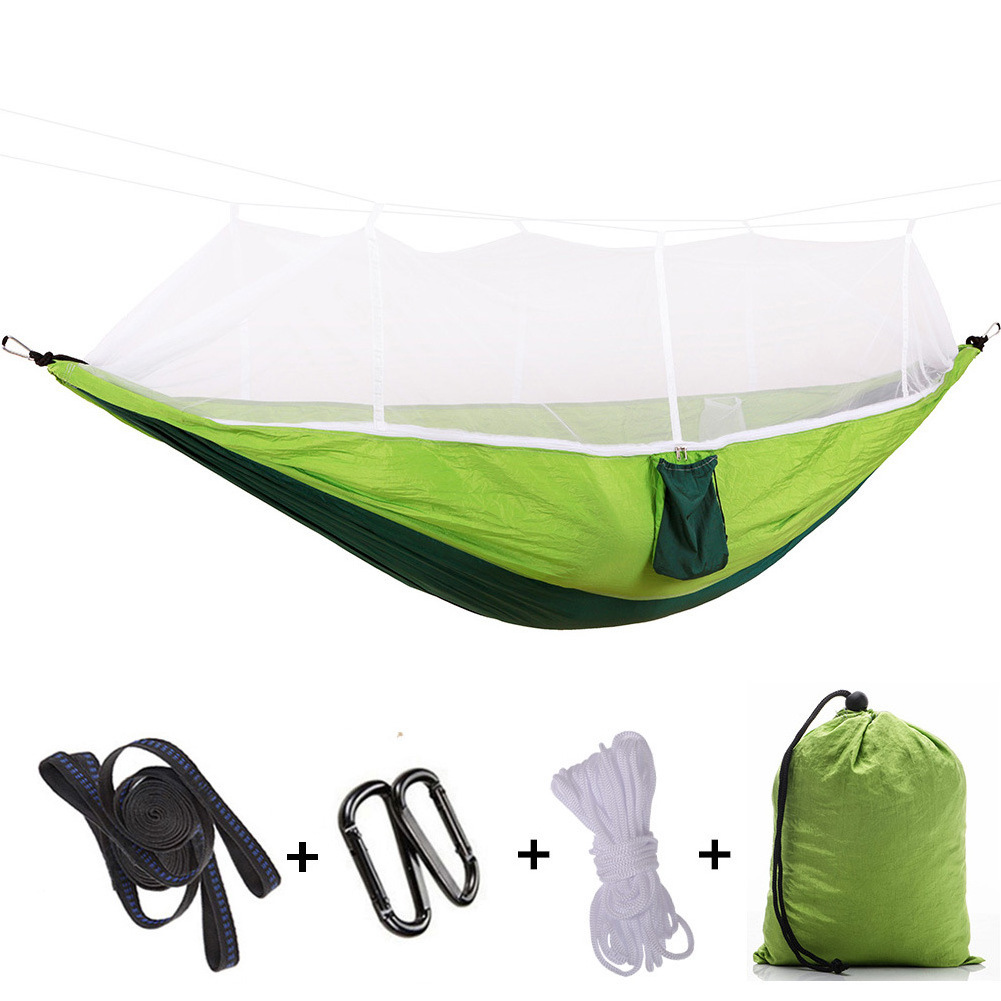 2023 Hot Sell Tents Camping Outdoor Light Travel Portable Ripstop Nylon Mosquito Net Hammock Camping & Hiking