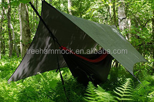 Outdoor Ultralight Hammock Waterproof Nylon Rain Fly Sun Shade Shelter Tree Tent Camping Tarp