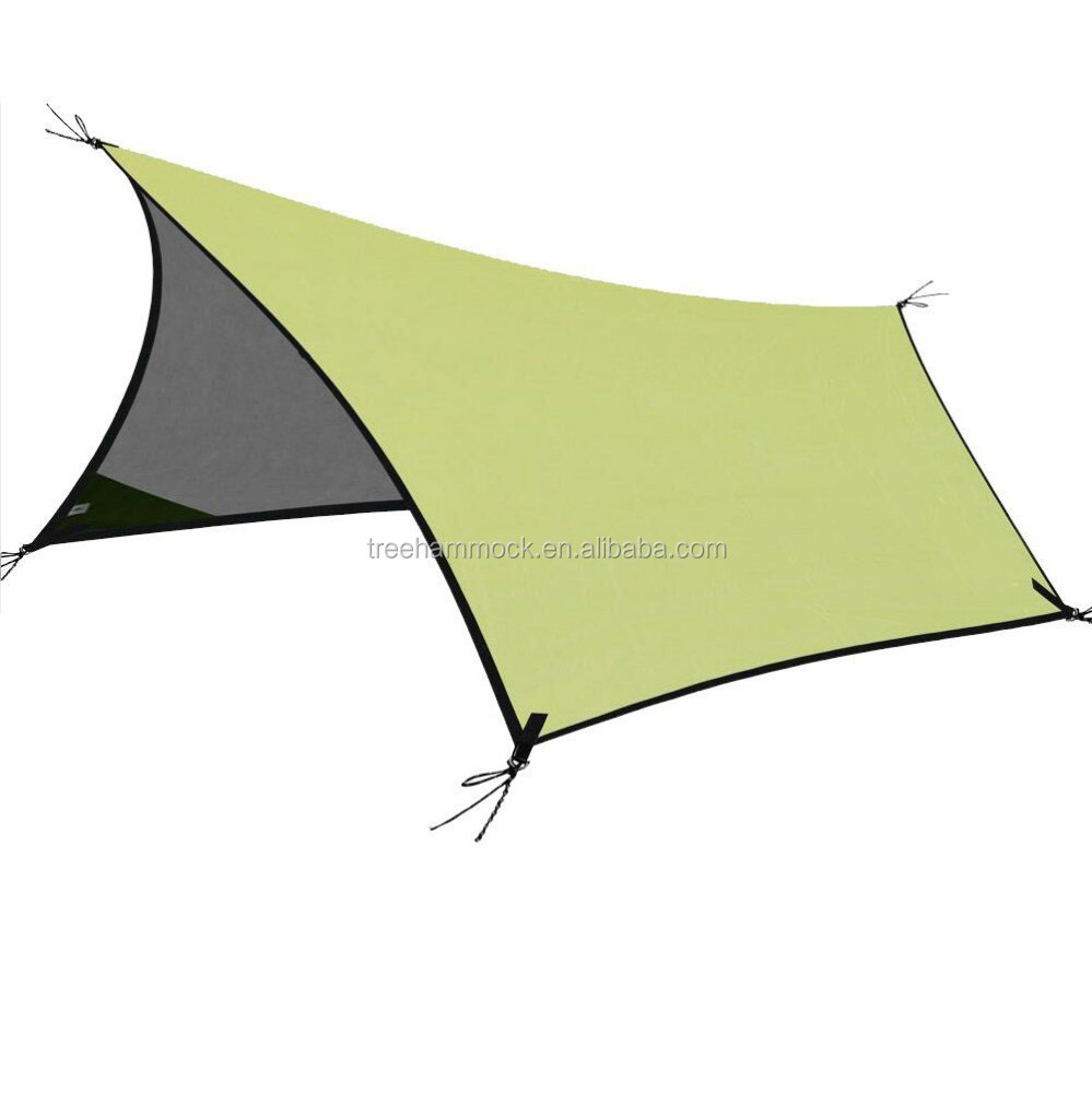 Outdoor Ultralight Hammock Waterproof Nylon Rain Fly Sun Shade Shelter Tree Tent Camping Tarp