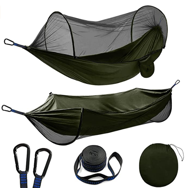 Cheap Custom Nylon Portable swing Ultralight Hammock Hamacas Tent Hammocks Outdoor Camping with tree Straps Travel backpacking