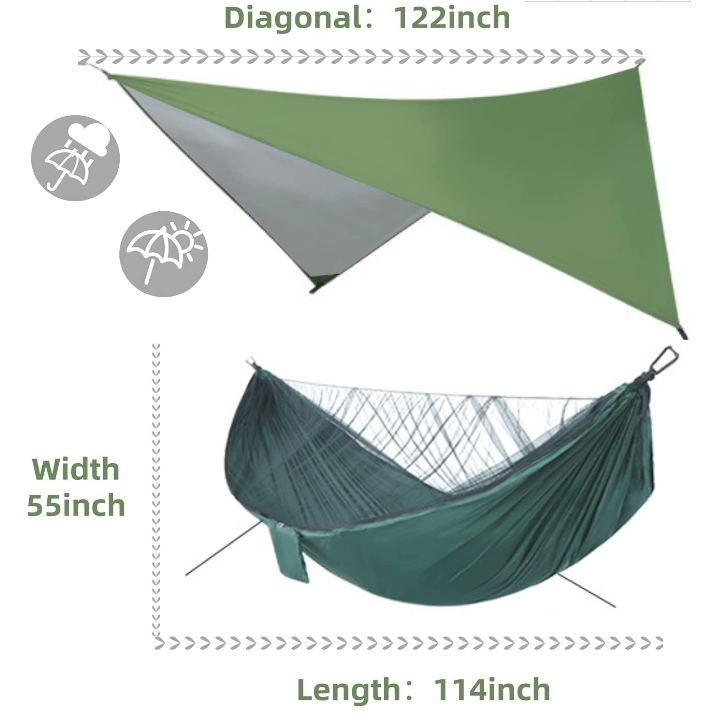 Portable Triangle Hammock Supplies Multi Person Aerial Mat Convenient Outdoor Camping Sleep Hanging Bed Garden