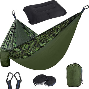 260*140cm High Quality Wholesale Portable 210T Nylon Camping Hammock With Mosquito Net For Outdoor