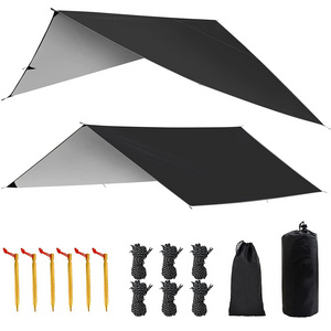 Outdoor Waterproof Rain Fly Tent Shelter Sunshade Awning Hammock Camping Rain Fly Tarp for Hiking