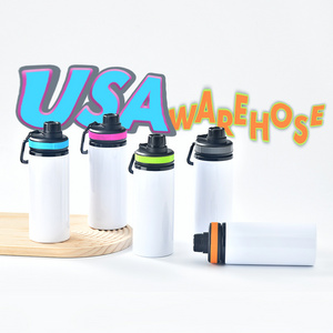 Ready to ship 20oz 600ml Colorful Cute Cup Sublimation Tumbler  Metal Aluminium Drinking Water Bottle