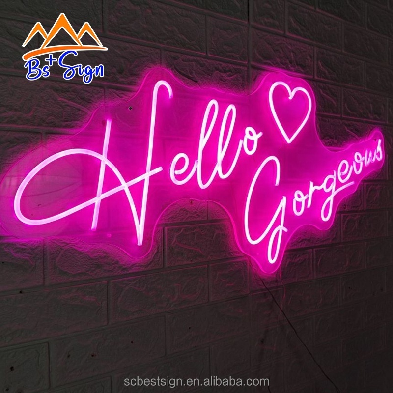 BS+ Custom Factory Price Neons Sign LED Electronic Sign Bar Club Shop Studio Wedding Party Neon light Decoration