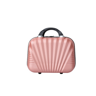 ABS Hard Shell Makeup Bag Cosmetic Case Travel Toiletry Bags Suitcase Custom Mini Suitcase Fashion Wholesale High Quality 9 Inch