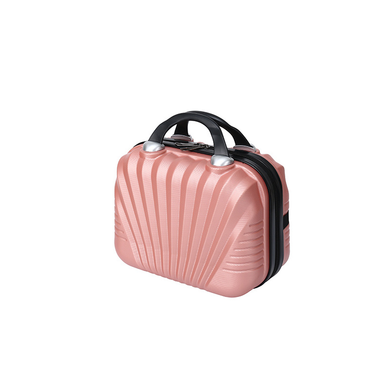 ABS Hard Shell Makeup Bag Cosmetic Case Travel Toiletry Bags Suitcase Custom Mini Suitcase Fashion Wholesale High Quality 9 Inch