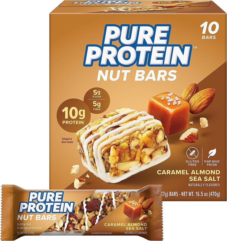 Wholesale Protein Bar Low Calories Keto Bar Pure Protein Nut Bars with various flavors