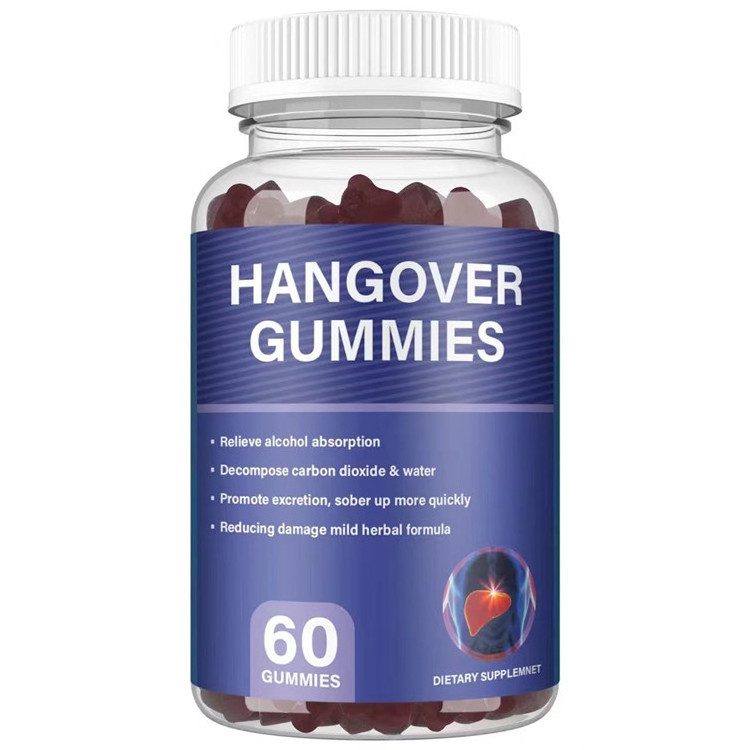 Private Label OEM/ODM Anti Hangover Gummies Relieve Alcohol Drunk Gummy Hangover Supplement