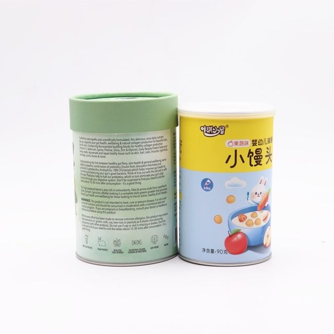 Metal tinplate cover small cylinder cardboard kraft paper cans tea paper cans packaging aluminum foil paper tubes