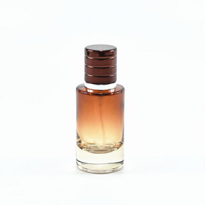 Wholesale round empty spray bottle 30ml 50ml brown round perfume glass bottle and 100ml dark brown perfume bottle