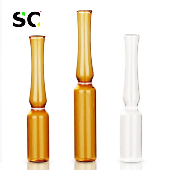 Pharmaceutical Ampoule bottles Sterile glass Ampoule Vial injection vials 2ml