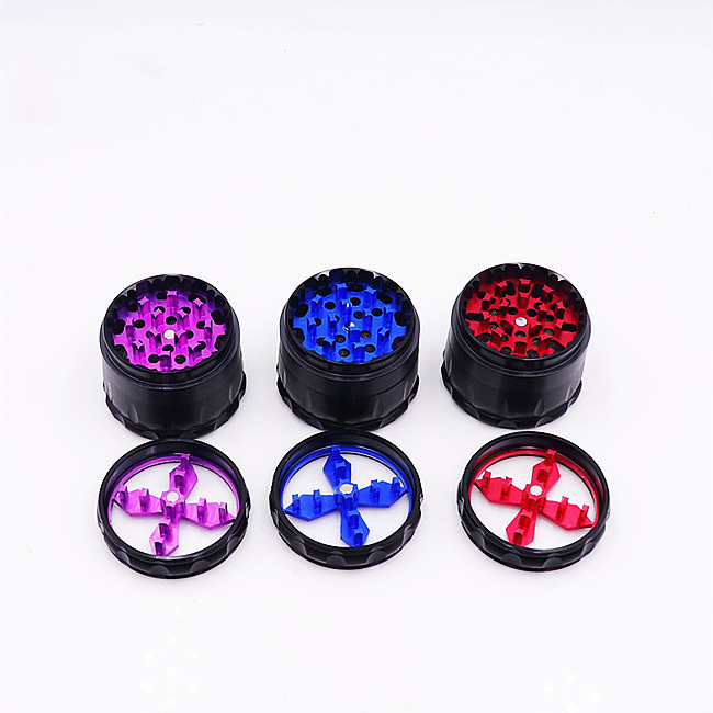 Hot Selling Custom grinder for scrap metal stainless steel 4 piece layers custom logo metal stainless steel 4 layers grinder