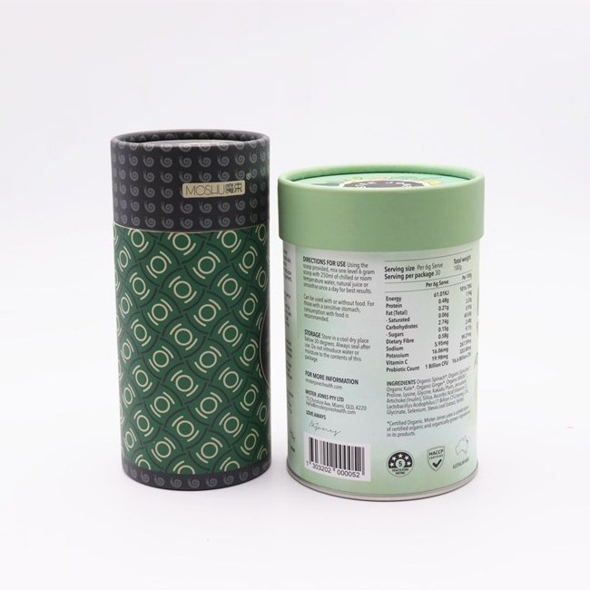 Metal tinplate cover small cylinder cardboard kraft paper cans tea paper cans packaging aluminum foil paper tubes