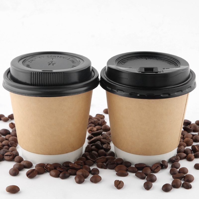 cardboard printed logo with lid disposable biodegradable 8 10 12 16oz ripple wall wholesale coffee juice branded cup paper