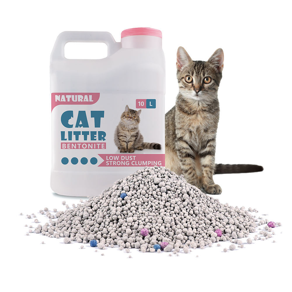 Flushable Activated Carbon Particles Cat Litter Eco Friendly Dust Free Bentonite Ball Shape Bulk Cat Litter Wholesale