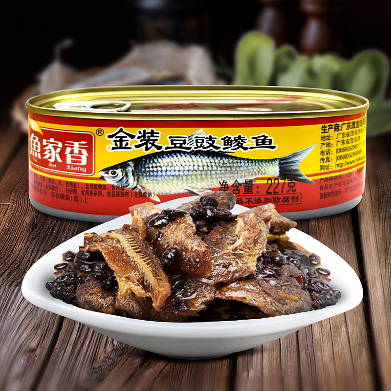 Wholesale canned seafood canned dace black beans products healthy exotic instant canned food Chinese gourmet food fish canned