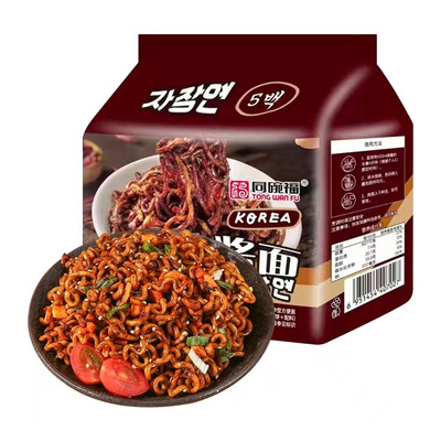 Wholesale Chinese food instant noodles Korean style soybean paste ramen noodles healthy spaghetti spicy emergency food 110g