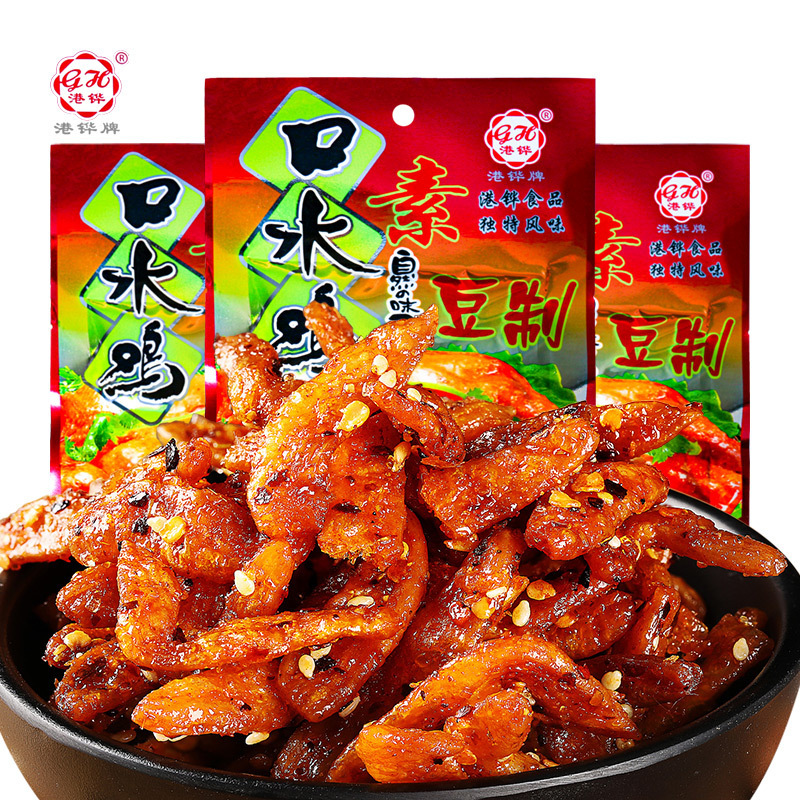 Hot Selling Chinese Vegetarian Meat Soy Snacks Bean Products Vegan Food Spicy Strips 70g Grain Gluten Snack Latiao Wholesale