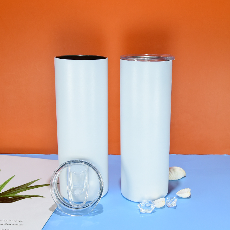 New Arrival Luminous Paint Sublimation Straight Skinny Tumbler 20oz Double Wall Stainless Steel Glow In The Dark Tumbler