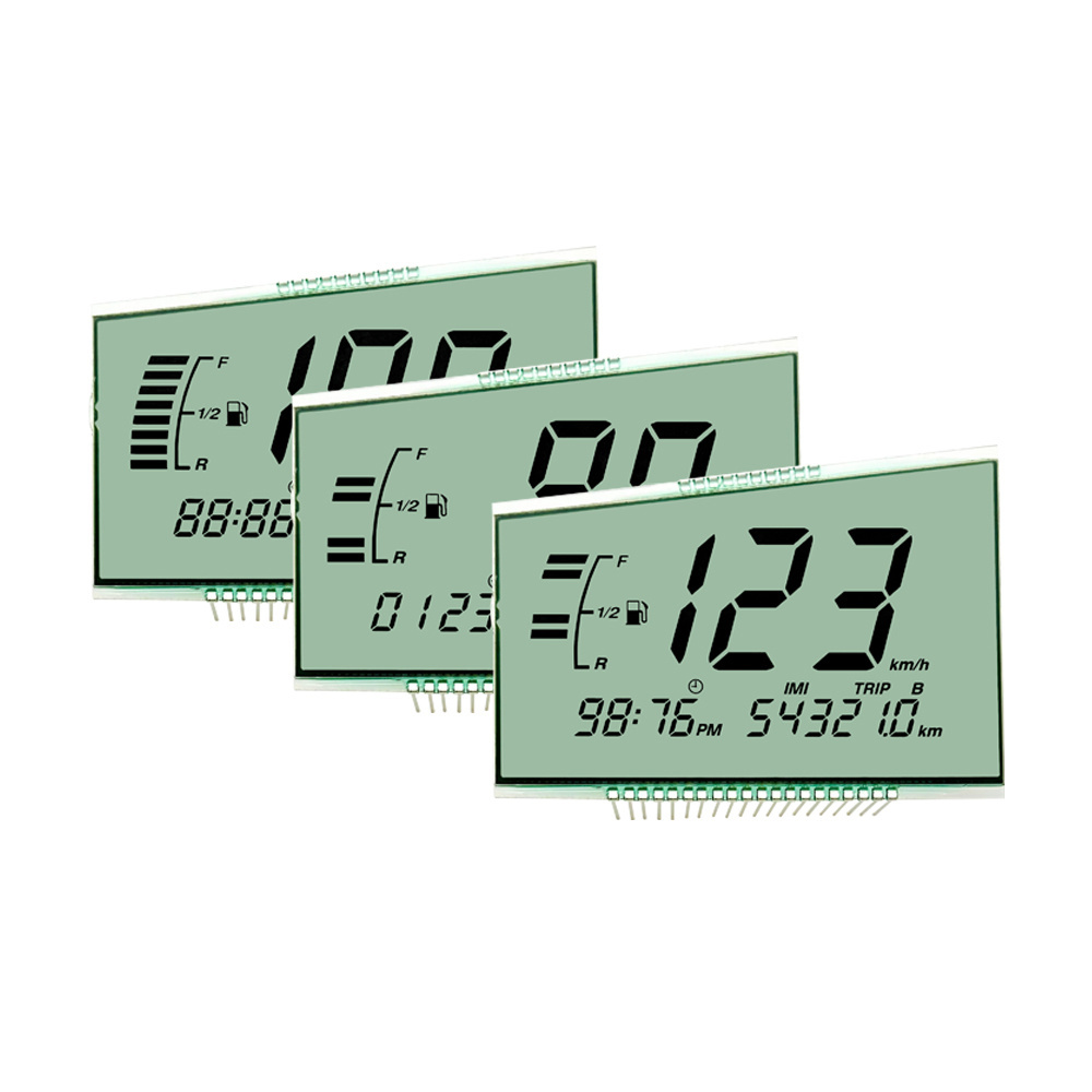 custom segment lcd display Cheap price HTN positive 4.5v segment displays screen  lcd 7 monochrome segment lcd display