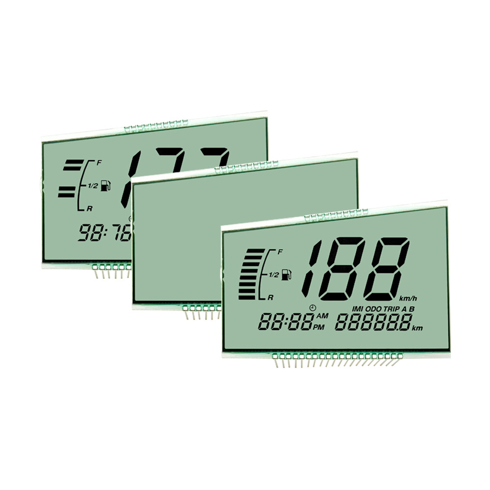 custom segment lcd display Cheap price HTN positive 4.5v segment displays screen  lcd 7 monochrome segment lcd display