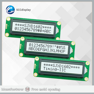 Factory price COB module 1602A-1 Monochrome character type FSTN Positive IIC interface 16x2 lcd display module