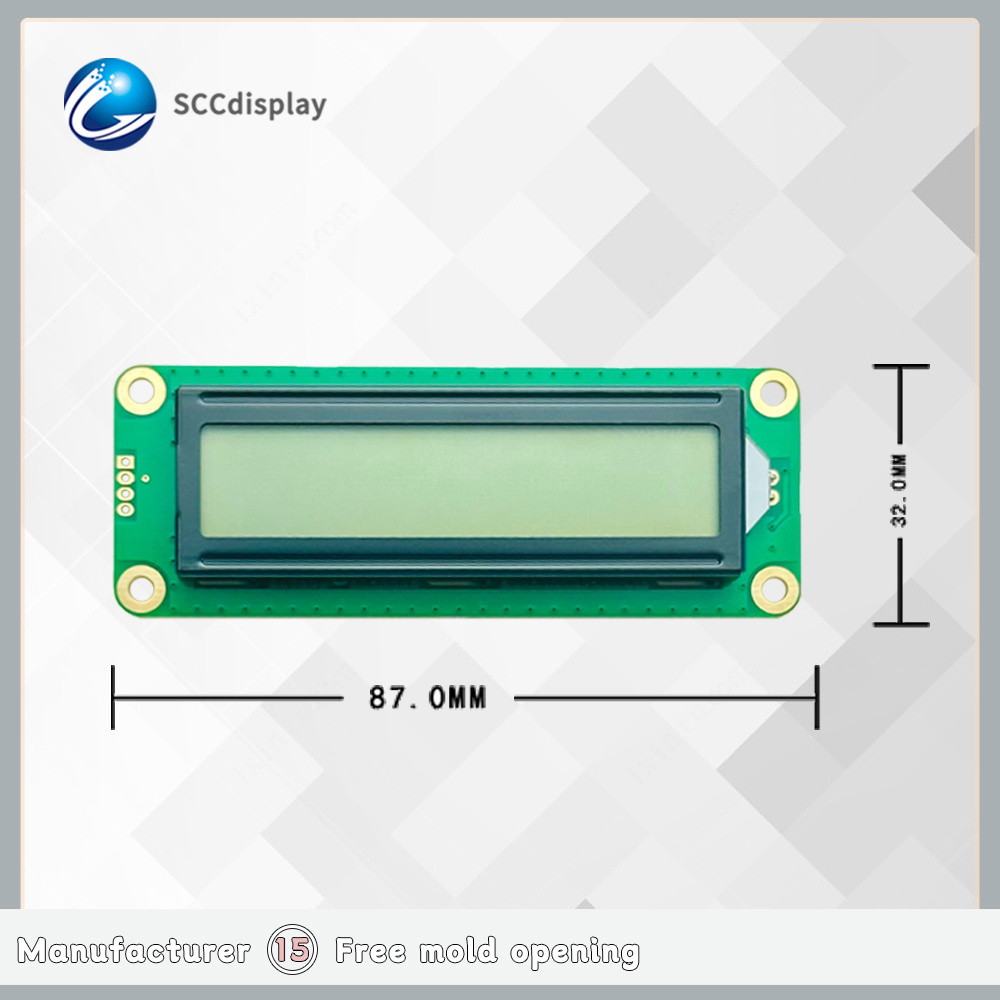 Factory price COB module 1602A-1 Monochrome character type FSTN Positive IIC interface 16x2 lcd display module