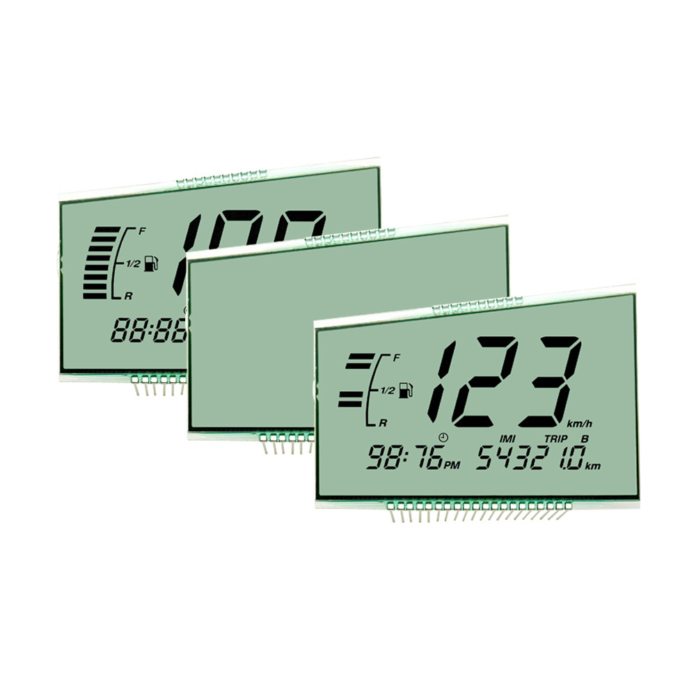 custom segment lcd display Cheap price HTN positive 4.5v segment displays screen  lcd 7 monochrome segment lcd display