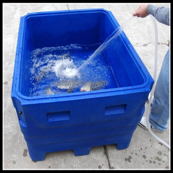 600L large plastic insulated fish tub for seafood