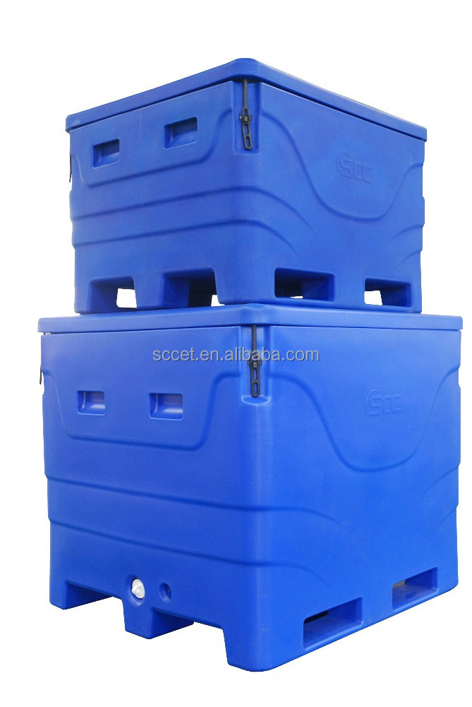 Heavy-duty insulated fish box ice fish bins chilly fish container