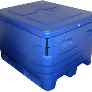 plastic insulated fish bins large fish container for fish storage and transport