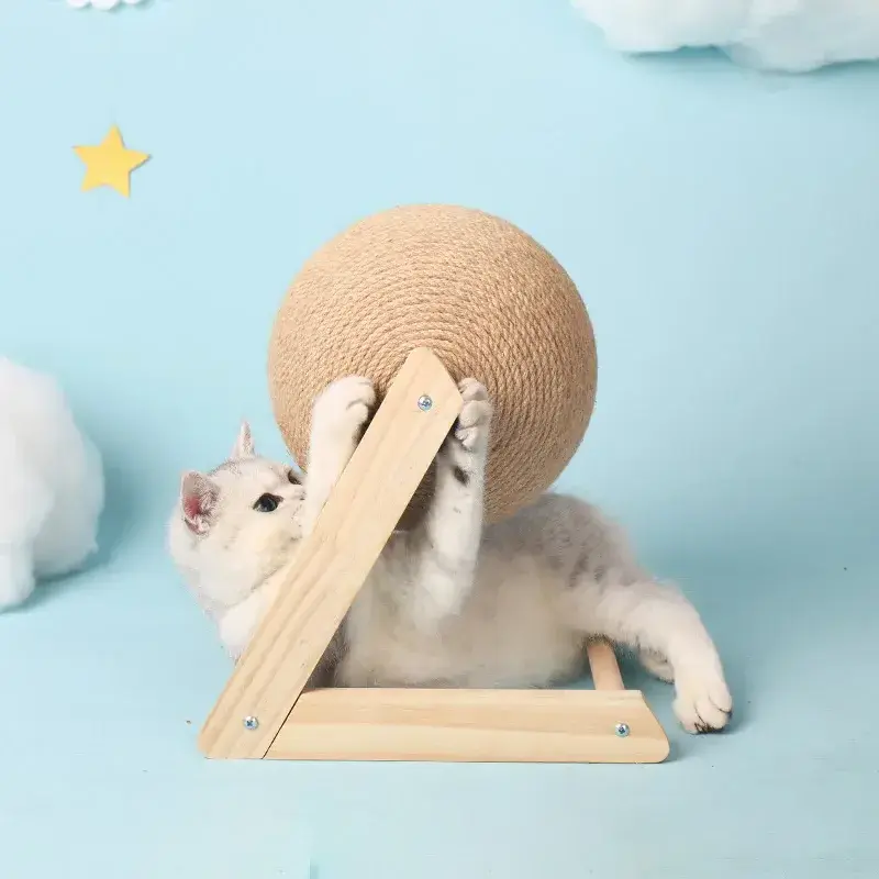 Wholesale Custom Cat Scratcher Scratching Ball Toy Kitten Cardboard Recycled Cat Scratching Board