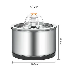 Pet Water Fountain Automatic Pet Drinking Feeder Dispenser Electronic Pet Manufacturer Fountain Nozzles Stainless Steel