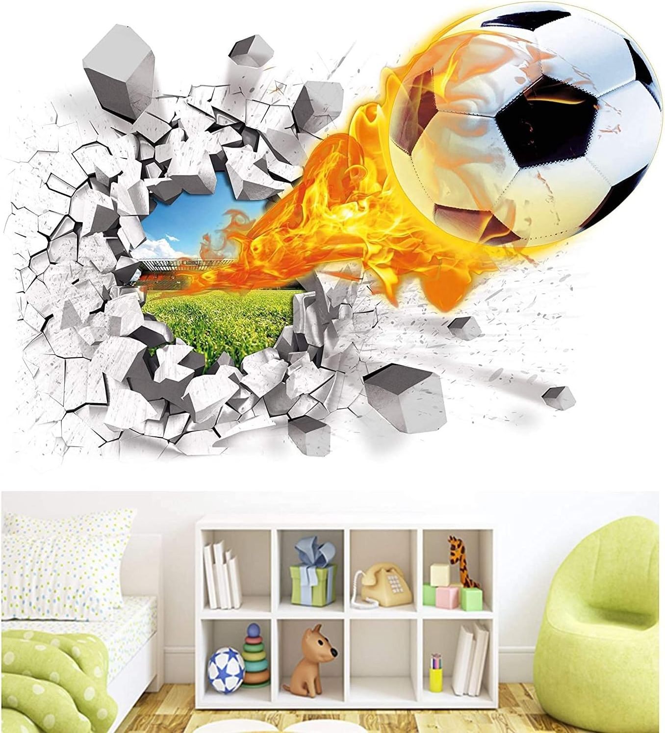 Custom Removable Bedroom Girl Space Wall Stickers 3d Home Decoration Decals For Kids Room