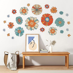 Removable Waterproof A Large Wall Decals Sticker With Flowers For Kids Bedroom