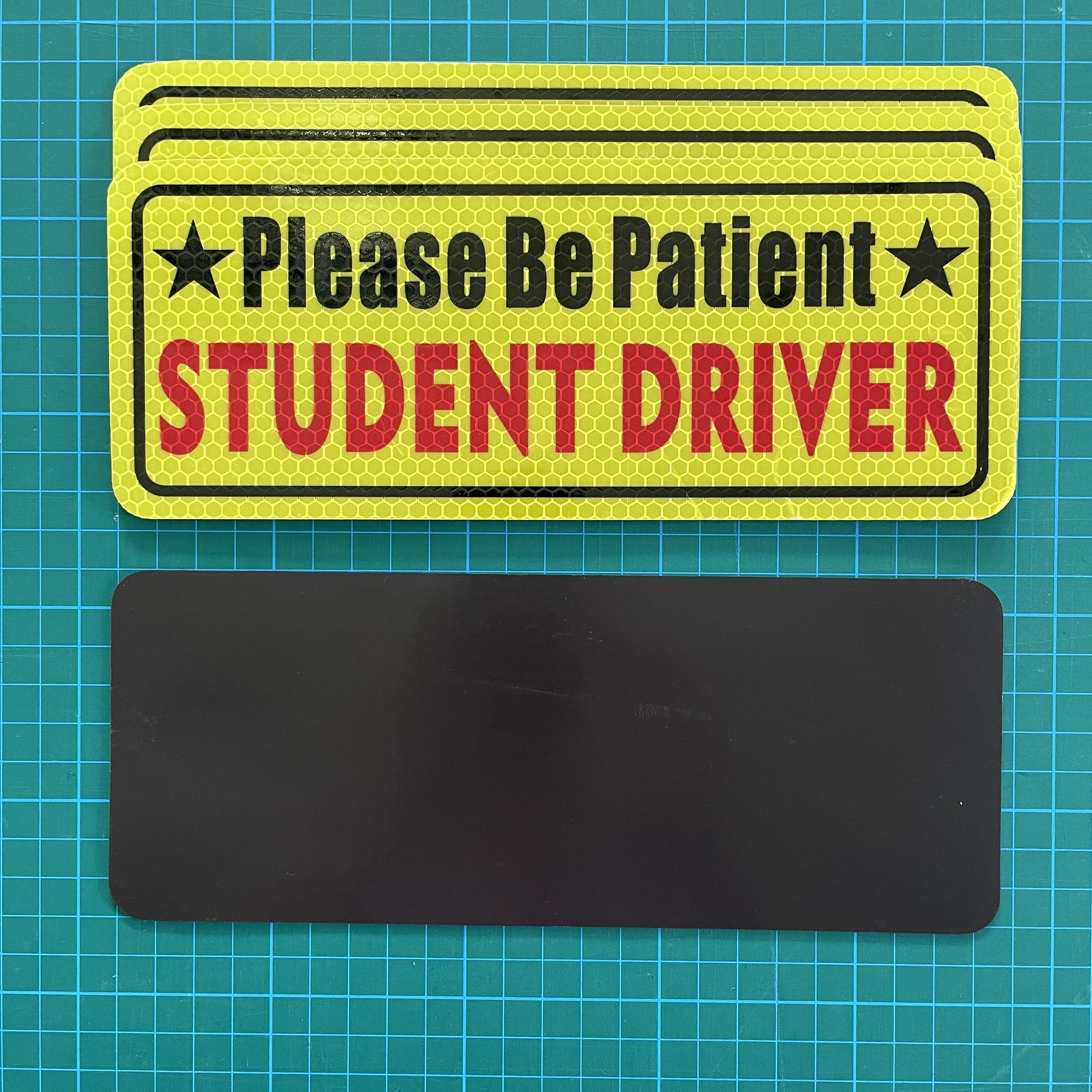 Custom Stickers New Driver Magnetic Decals Please Be Patient Student Driver Magnet Reflective Fade Resistant Sticker for Cars