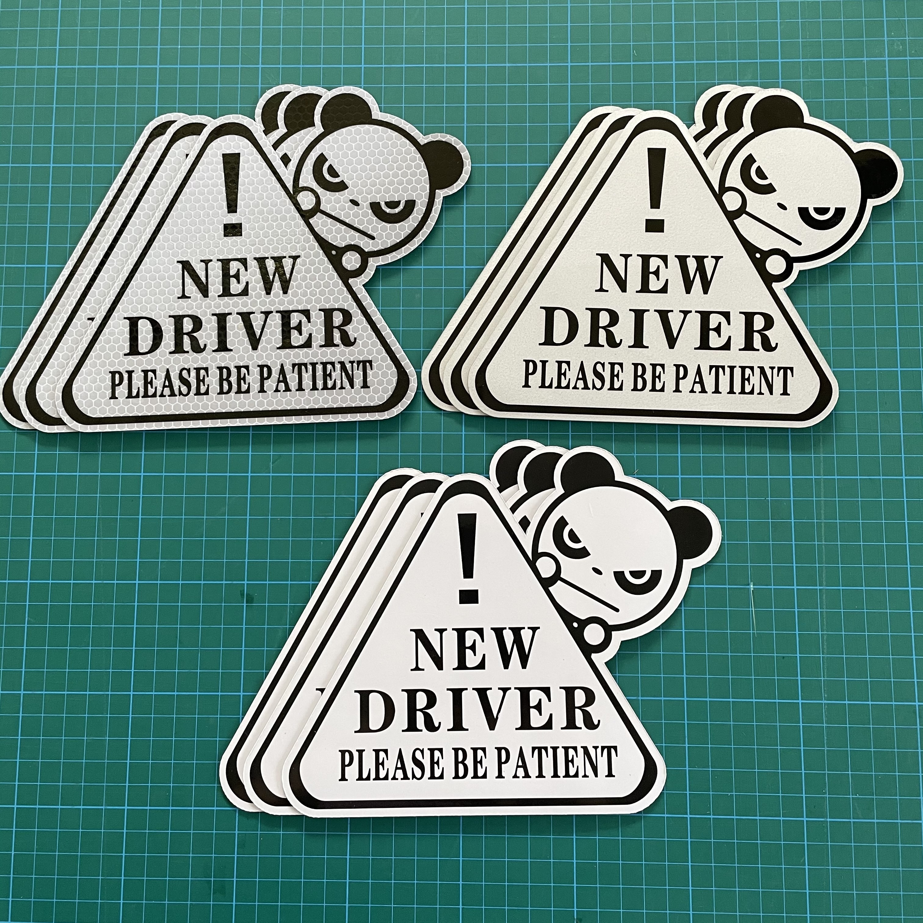 Custom Stickers New Driver Magnetic Decals Please Be Patient Student Driver Magnet Reflective Fade Resistant Sticker for Cars