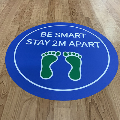 Decals custom advertising waterproof sticker keep social distance wait floor airport subway vinyl ground arrow floor sticker