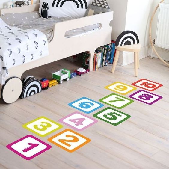 Custom Floor Puzzles for Kids Hopscotch Game Stickers for Classroom and  Home