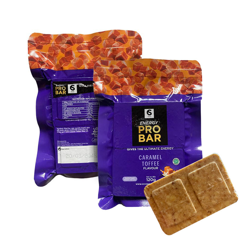 Hot Selling Protein Energy Bar with Caramel Toffee Flavour Calorie-dense Snacks and Support Healthy Weight Management