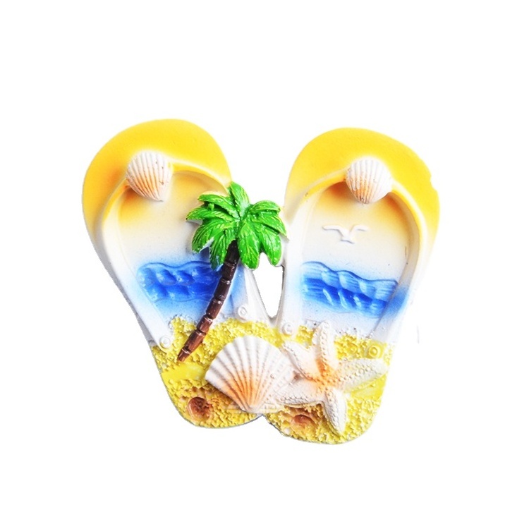 Beach Series Resin Foot Flip Flop Fridge Magnet