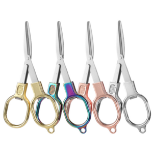 Portable telescopic scissors Portable travel mini shears foldable Stainless Steel Folding scissors for paper string craft shred