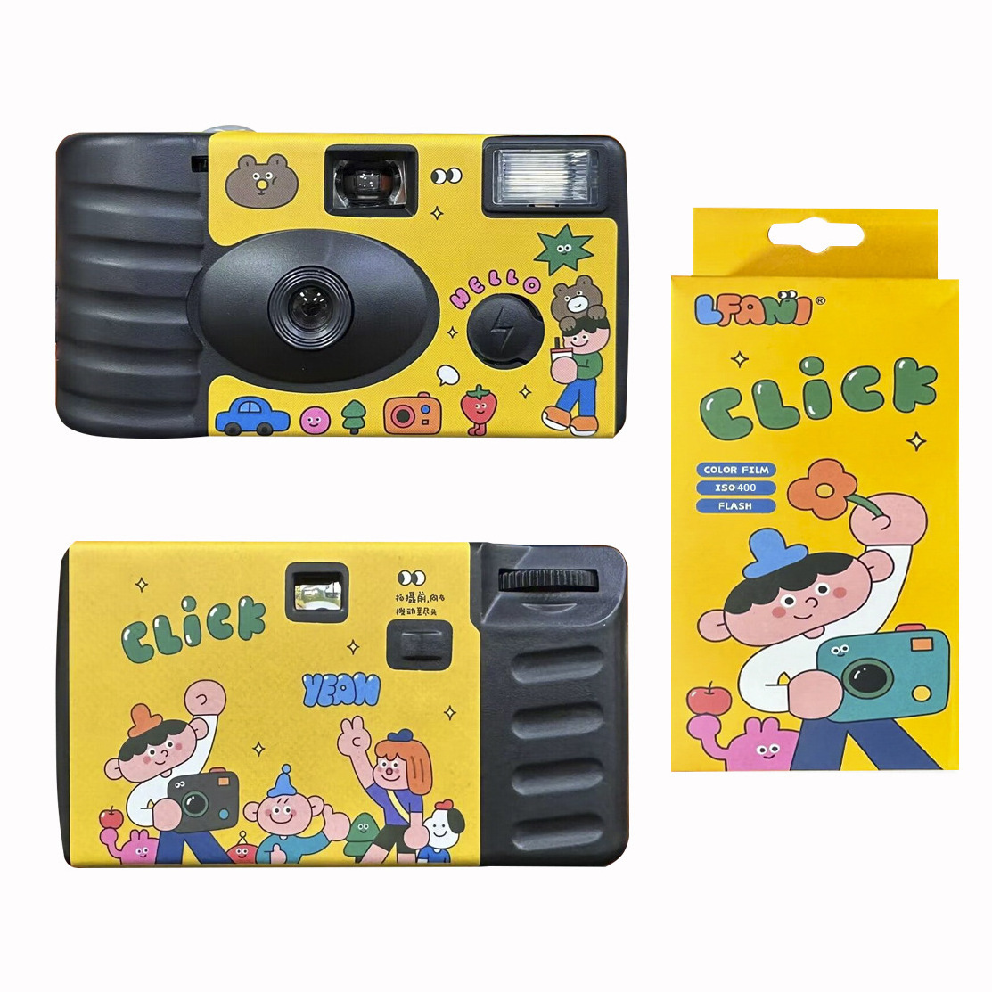 Hot Sale wholesale ISO400 Disposable Camera With Flash 35mm Film Vintage Camera