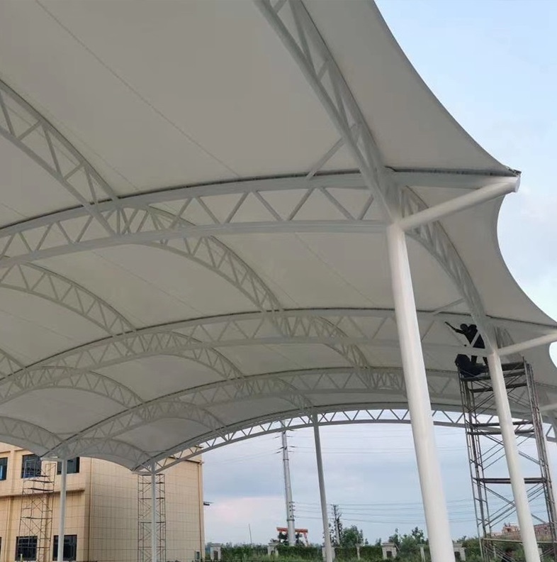 Wholesale UV Resistance Fabric Tent Shade Houses Tensile Architecture Membrane Structure