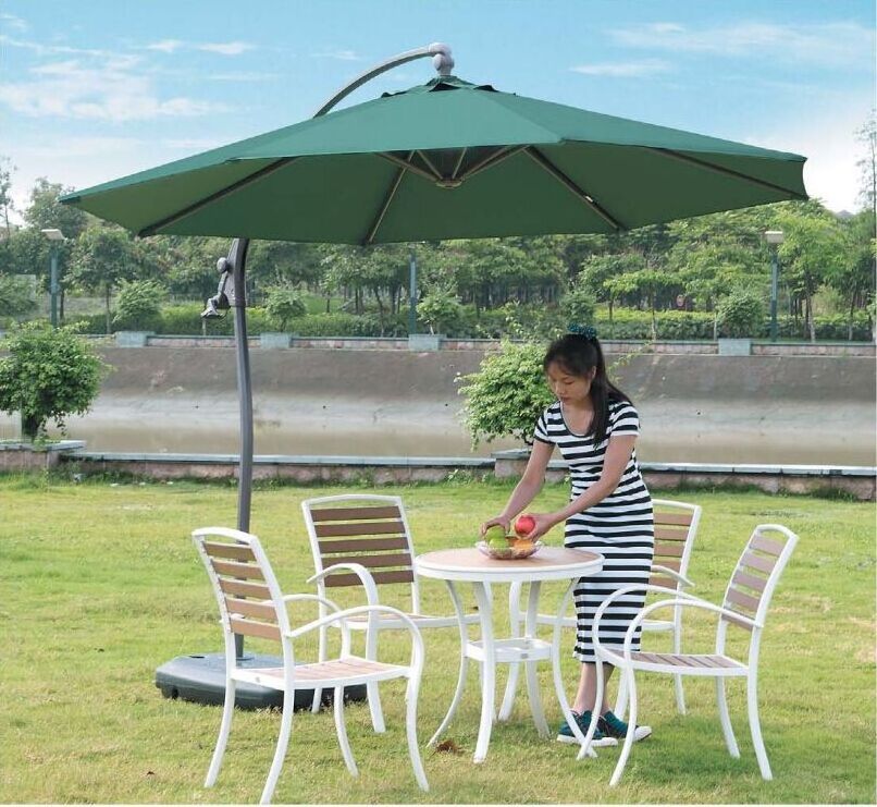 10 FT Iron Outdoor Yard Patio 3M  Cantilever patio umbrellas & bases Banana Parasol Garden Umbrellas  large umbrella outdoor